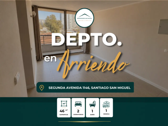 Se Arrienda DPTO 2D, 1B, Bod, 2da AVENIDA. disponible desde 1 Agosto